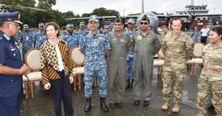বিমান বাহিনী ঘাঁটি জহুরুল হকে যৌথ মহড়া পরিদর্শনে যুক্তরাষ্ট্রের ডিপ্লোম্যাট